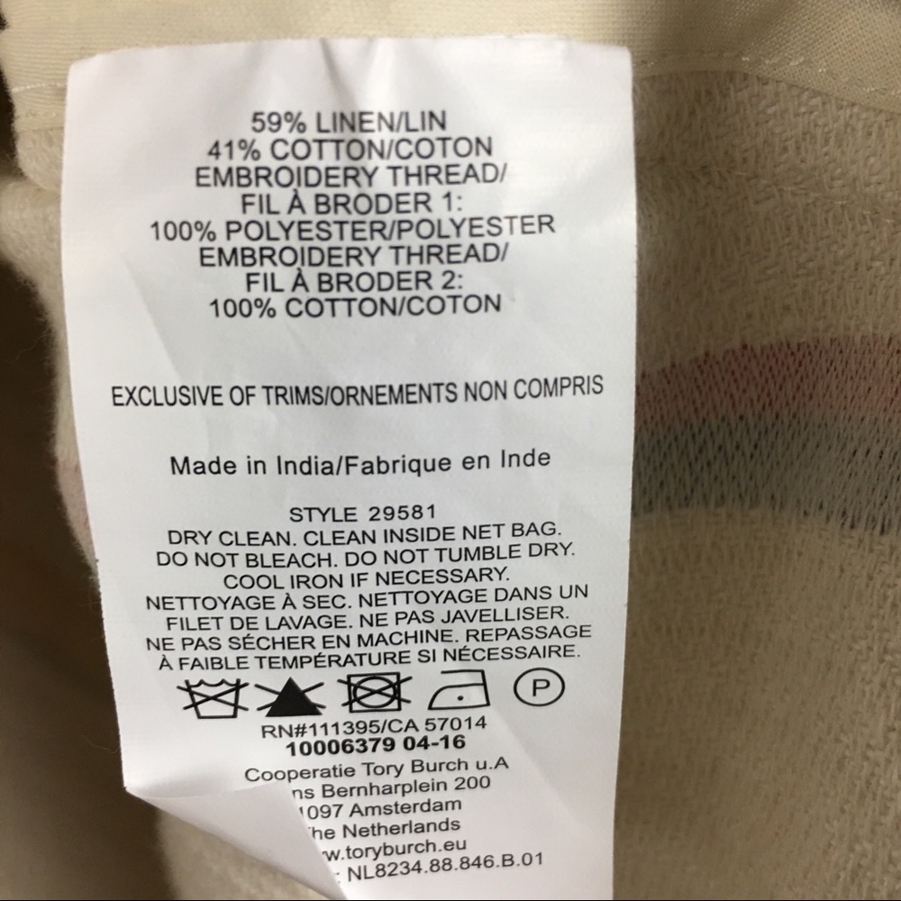 Tory Burch | NWT Blaine Embroidered Linen Dress - Picture 7 of 8